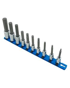 MRTBC10KM image(0) - Martin Tools SKT SET 3/8&1/2 HEX BIT 10PC