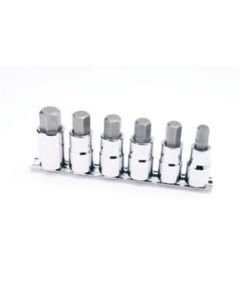 WLMW38886 image(0) - Wilmar Corp. / Performance Tool 6 Piece 1/2" Drive Hex Bit Socket Set