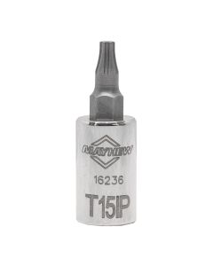 MAY16236 image(1) - Mayhew Mayhew T15IP Torx Plus&reg; Short Insert Socket Bit, 1/4-Inch Drive