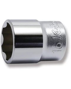 KKN3410M-16 image(0) - Ko-ken USA 3410M-16 3/8 Square Drive Socket 16 mm Surface Length 28 mm