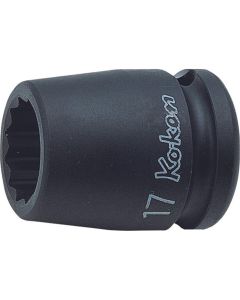 KKN14405M-26 image(0) - Ko-ken USA 14405M-26 1/2 Sq. Dr. Socket 26mm 12 point Length 38mm