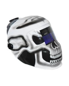 JCK47102 image(0) - Jackson Safety Welding Helmet - Auto Darkening - Nylon - 3.78" x 1.65" Viewing Area - Shade 10 Fixed ADF 1/1/1/1 - 370 Speed Dial Headgear - Gray Matter Graphics
