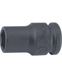 KKN13401M-6 image(0) - Ko-ken USA 13401M-6 3/8 Sq. Dr. Socket 6mm 6 point Length 32mm Thin walled