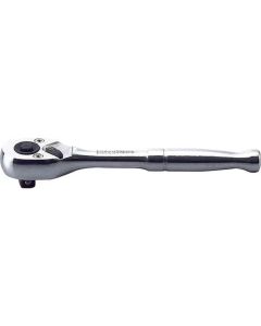 KKN2753PB image(0) - Ko-ken USA 2753PB 1/4 Square Drive Ratchet Handle 20 teeth Push Button Length 115 mm Polished Handle