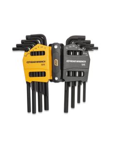 KDT83504 image(0) - GEARWRENCH 26 Piece Long Arm SAE/Metric Hex Key Set
