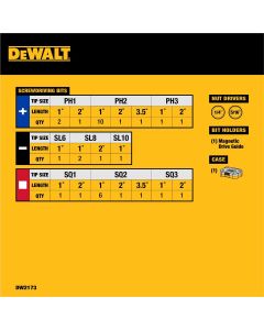DWTDW2173 image(0) - DEWALT 37-Piece Screwdriving Set