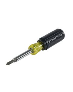 KLE32476 image(0) - Klein Tools Multi-Bit Screwdriver / Nut Driver, 5-in-1, Phillips, Slotted Bits