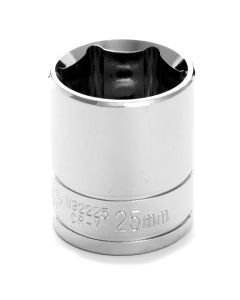 WLMW32225 image(0) - Wilmar Corp. / Performance Tool 1/2" Drive 25mm 6pt Socket