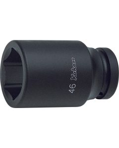 KKN18300A-1-1-2 image(0) - Ko-ken USA 18300A-1.1/2 1 Sq. Dr. Socket 1.1/2 6 point Length 108mm