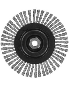 DWTDW49252 image(0) - DEWALT 6-1/2-Inch By 5/8-Inch-11 Xp .020 Stainless Stringer Wire Wheel