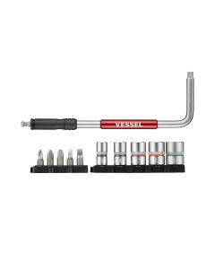 VESSLH21U image(0) - Vessel Tools 2 Way -Speed L Handle, 11pc Set