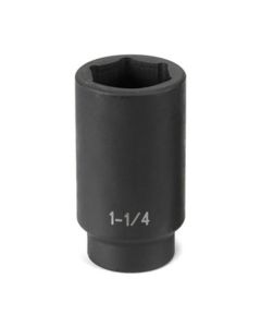 GRE2040HD image(0) - Grey Pneumatic 1/2" Drive x 1-1/4" Heavy Duty Deep Socket
