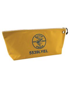 KLE5539LNAT image(0) - Klein Tools Zipper Bag, Large Canvas Tool Pouch, 18-Inch, Natural