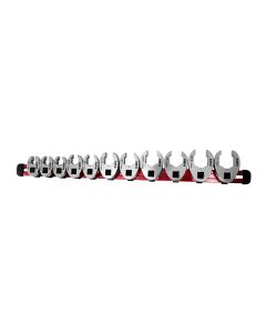 AST7109 image(0) - Astro Pneumatic 11 Piece 3/8 Inch Drive SAE Anti-Slip Crowfoot Flare Nut Wrench Set