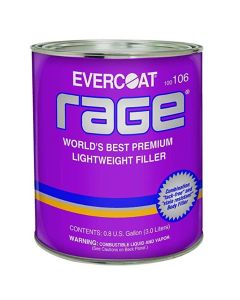 FIB106 image(1) - Fibre glass Evercoat Rage 100106 Lightweight Premium Body Filler, 3 L Can, Gray, Liquid