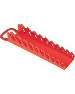 ERN5074 image(0) - Ernst Mfg. 10 Tool GRIPPER Stubby Wrench Organizer - Red