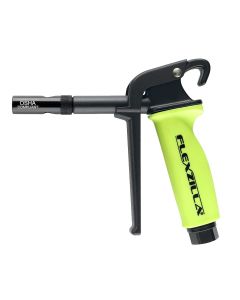 LEGAG1202FZ image(0) - Legacy Manufacturing Flexzilla X3 Blow Gun with Xtreme-Flo Safety Nozzle, ZillaGreen
