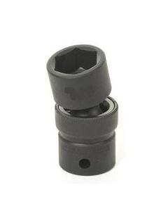 GRE2114UM image(0) - Grey Pneumatic 1/2" Drive x 14mm Standard Universal- 12 Point Socket - Black