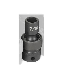 GRE1014U image(0) - Grey Pneumatic 3/8" Drive x 7/16" Standard Universal Socket