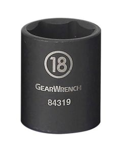 KDT84311N image(0) - GEARWRENCH 3/8 Inch Drive 6 Point Standard Impact Metric Socket 10mm