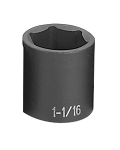 GRE2034R image(0) - Grey Pneumatic 1/2" Drive x 1-1/16" Standard Socket