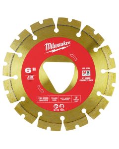 MLW49-93-7265 image(1) - Milwaukee Tool Yellow 6&rdquo; x .100&rdquo; Diamond Blade for Green Concrete
