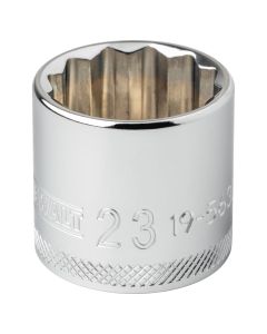 DWTDWMT19563B image(0) - DEWALT 3/8" 12 Pt Socket 23Mm -