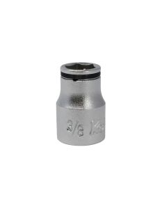 KKN3450A-3-8 image(0) - Ko-ken USA 3/8 Sq. Dr. SAE Nut Grip Chrome Socket in 3/8