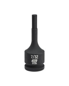 KDT84398 image(0) - GEARWRENCH 3/8 Inch Drive Hex Bit Impact SAE Socket 7/32 Inch