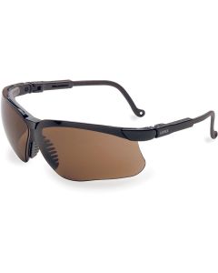 UVXS3201 image(0) - Uvex Genesis Safety Eyewear, Black Frame, Espresso Ultra-Dura Hardcoat Lens - S3201