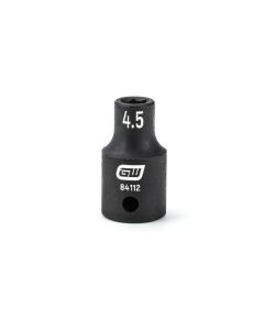 KDT84112 image(0) - GEARWRENCH 1/4 Inch Drive 6 Point Standard Impact Metric Socket 4.5mm