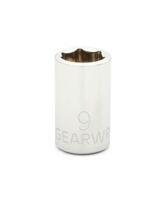 KDT80131D image(0) - GearWrench 1/4 Inch Drive 6 Point Standard Metric Socket 9mm