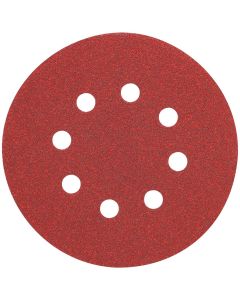 DWTDW4314 image(0) - DEWALT 5-Inch 8 Hole 220 Grit Hook And Loop Random Orbit Sandpaper (25-Pack)