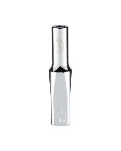 MLW45-34-9012 image(0) - Milwaukee Tool 1/4" Drive 3/16" SAE 6-Point Deep Socket with FOUR FLAT Sides, Vanadium Steel, Chrome