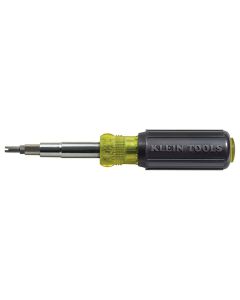 KLE32527 image(0) - Klein Tools Multi-Bit Screwdriver / Nut Driver, 11-in-1, Ph, Sl, Sq, Schrader Bits