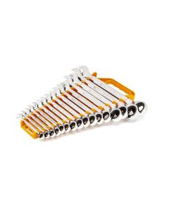 KDT9602N image(0) - GearWrench 16 Piece 72-Tooth 12 Point Reversible Ratcheting Combination Metric Wrench Set
