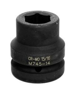 WLMM745-14 image(0) - Wilmar Corp. / Performance Tool 1" Drive 15/16" 6pt Impact Socket