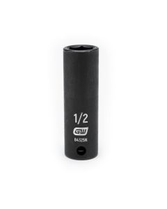 KDT84325N image(0) - GEARWRENCH 3/8 Inch Drive 6 Point Deep Impact SAE Socket 1/2 Inch