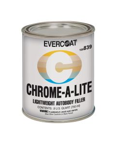 FIB839 image(0) - Fibre glass Evercoat CHROME-A-LITE 100839 Professional Lightweight Body Filler, 750 mL Can, Yellow, Liquid