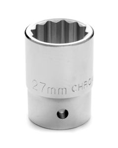 WLMW34827 image(0) - Wilmar Corp. / Performance Tool 3/4" Drive 27mm 12pt Socket