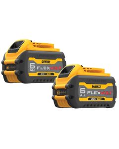 DWTDCB606-2 image(0) - DeWalt 20/60V MAX* FLEXVOLT 6Ah Battery (2 pk)