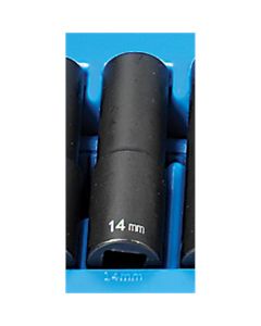 GRE2114MD image(0) - Grey Pneumatic 1/2" Drive x 14mm Deep - 12 Point Socket