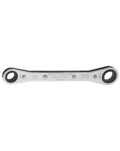 KLE68201 image(0) - Klein Tools Ratcheting Box Wrench 3/8 x 7/16-Inch