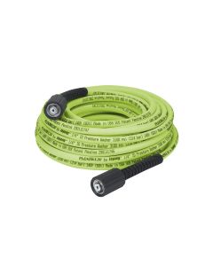 LEGHFZPW3450M image(0) - Legacy Manufacturing Flexzilla Pressure Washer Hose, 1/4" x 50�, 3100 PSI, M22 Fittings, ZillaGreen