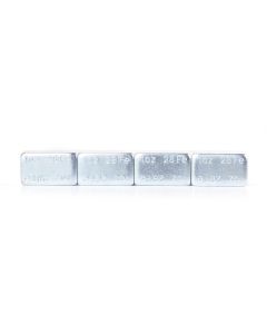 TMR6001-FET-18 image(0) - Tire Mechanic's Resource 1.0oz Silver Steel Adhesive Tape Wheel Weights with Easy Peel Tape . 144oz/Box, 144pcs