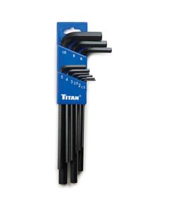 TIT12719 image(1) - TITAN 9-PC METRIC LONG HEX KEY SET