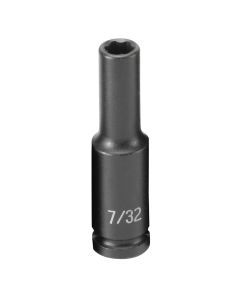 GRE907DS image(0) - Grey Pneumatic 1/4" Surface Drive x 7/32" Deep  Socket