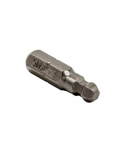 VIMVI105BH5M image(0) - VIM Tools 5M Ball Hex Bit 1/4 Inch Hex Drive X 1 Inch Long