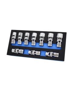 AST74310 image(1) - Astro Pneumatic 10pc 3/8" Drive Flex Socket Set - 6 Point - Metric