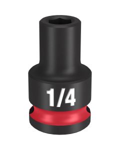 MLW49-66-6100 image(1) - Milwaukee Tool SHOCKWAVE Impact Duty  3/8" Drive 1/4" Standard 6 Point Socket